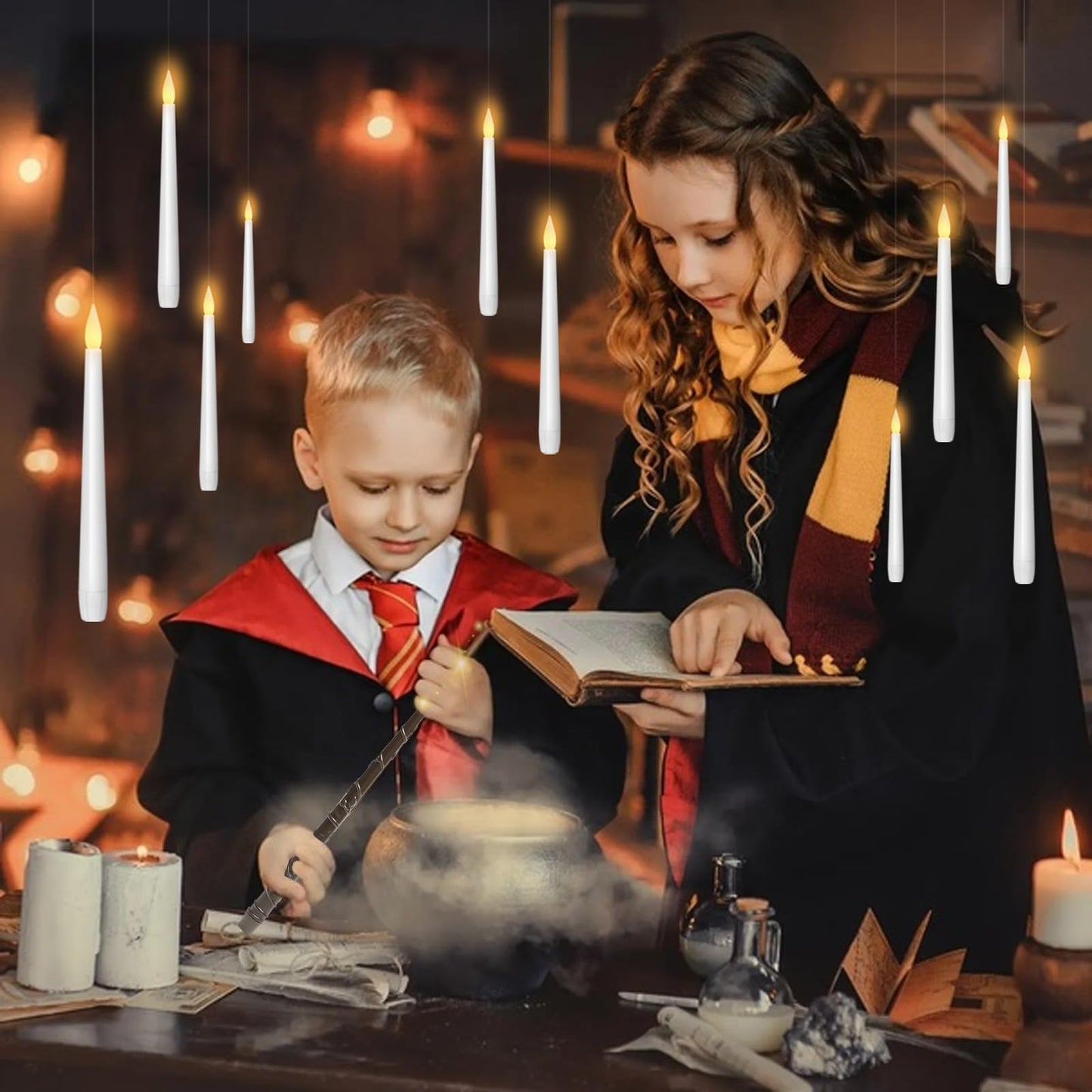 Harry Potter Floating Candles with Magic Wand Remote