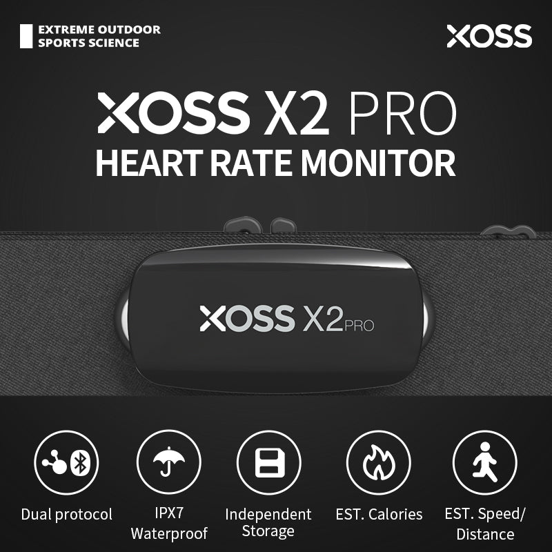 XOSS X2 Pro Heart Rate Sensor For Swimming Sailboat Fitness Running Cycling